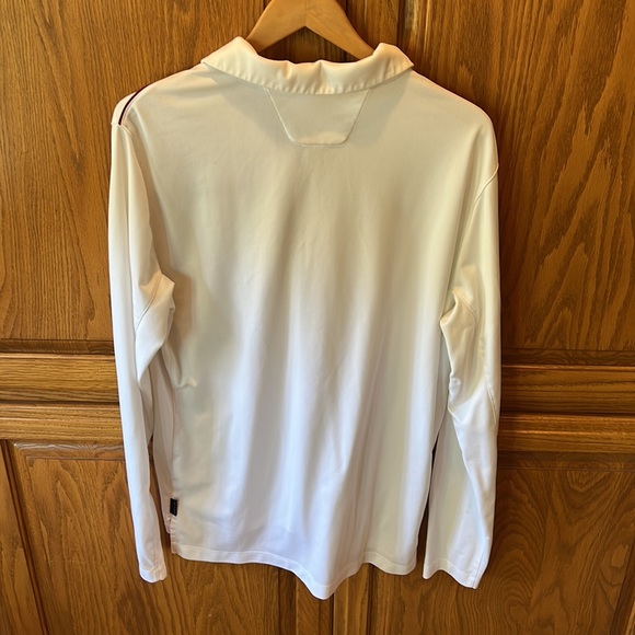 Arkansas Razorback Nike dri-fit long sleeve white polo size XL - Picture 2 of 4